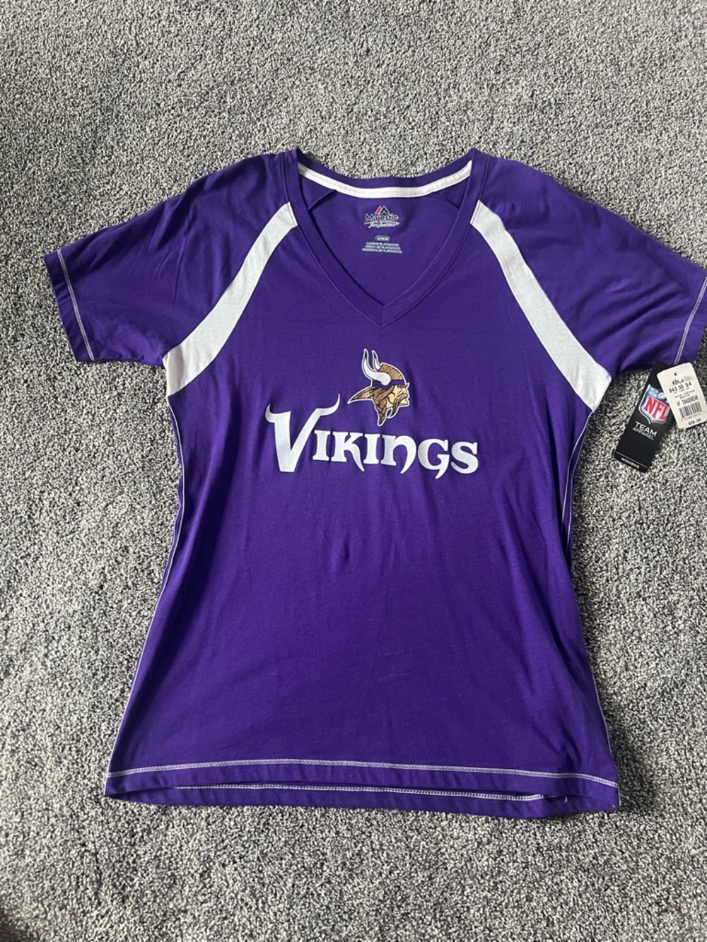 NFL Purple and White Women's Team Apparel Tee